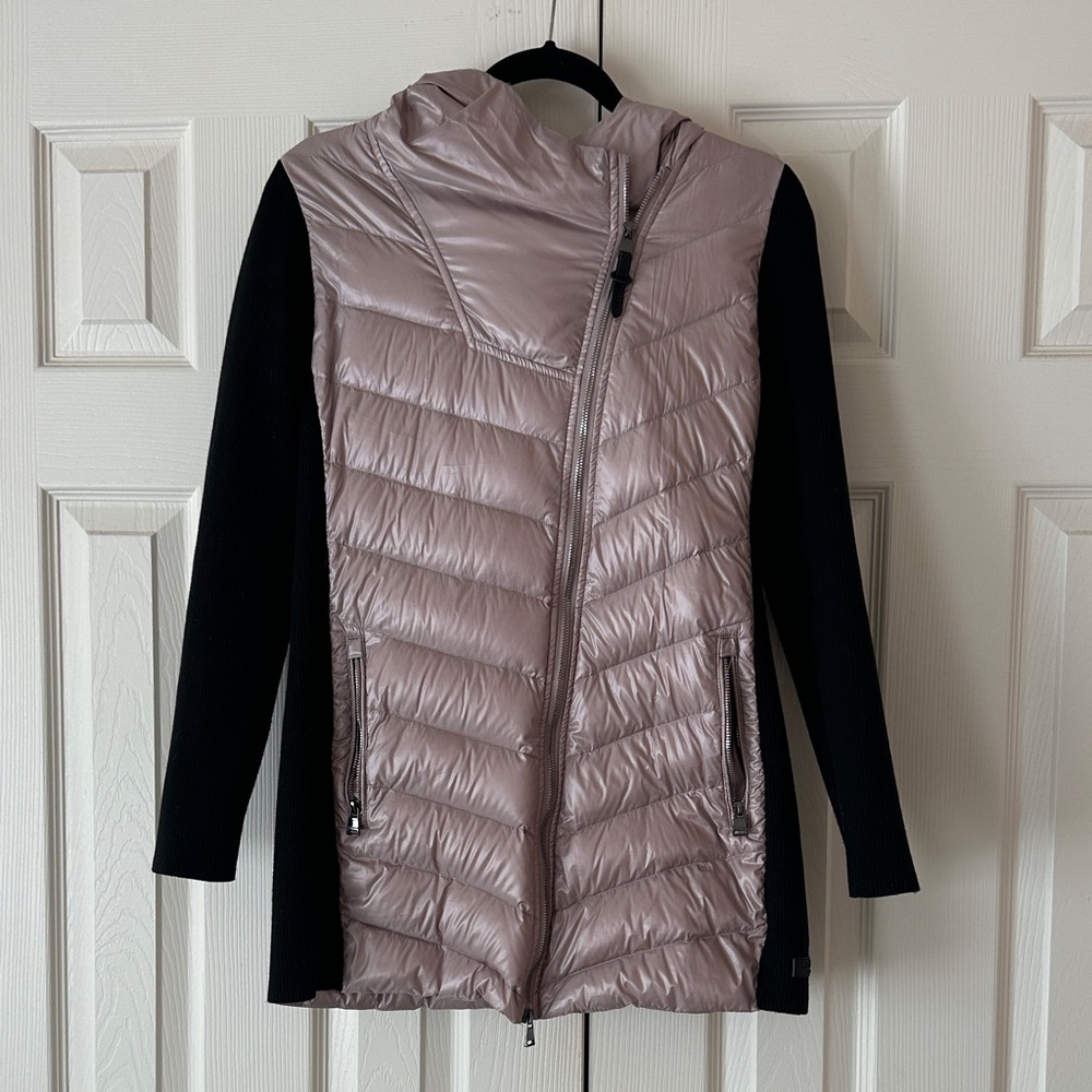 Calvin Klein Black and Beige Puffer Jacket